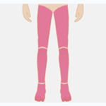 メンズリゼの足全体脱毛の範囲