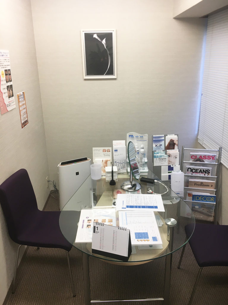 アイエスクリニックの個室